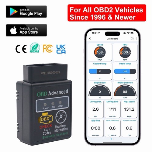 Elm 327 wifi obd2 lettore - elm,